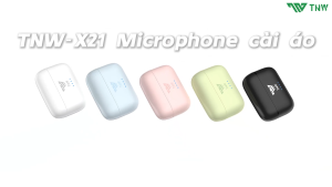 TNW X21 Micro Thu Âm Không Dây Mini Micro Thay đổi giọng nói Mic Cắm và chạy Thích iOS & Android