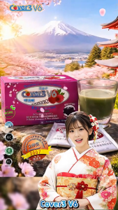 Cover3 V6 Raspberry Essence Plant Collagen Beauty Supplement