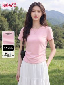 BALENO | Fitted Pink T-Shirt Short Sleeve Crop