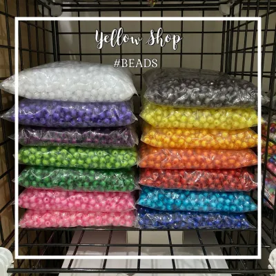 ลูกปัดทับทิม 8 / 10 มิล น้ำหนัก 1 ปอนด์ (500 กรัม)