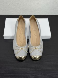 authentic  womens flat shoes cowhide shallow mouth low heel non-slip soft sole shoes square toes