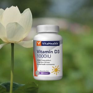 VITAHEALTH VITAMIN D3 1000IU 30S [ SUPPLEMENT FOR BONE AND IMMUNITY ] [ EXP DATE : 14/10/2027 ]