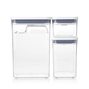 OXO Good Grips POP Container  Rectangle Short 1.7 qt - - - ( oxotot tot food keeper storage sealed airtight stackable )