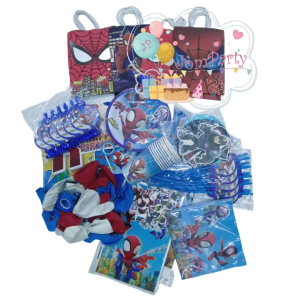 Jomparty Birthday Decoration Cute Spidey and His Amazing Friends Dekorasi Latar Hari Jadi Anak Watak Comel Hero Lucu