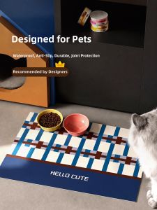YUNHAOBUYI | Waterproof Oilproof Slip-resistant Pet Feeding Mat