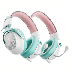 MISHENG | Wireless Headset for Gaming with USB Microphone