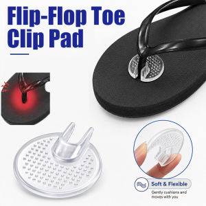 2-10pc Transparent Gel Insoles Silicone Flip-Flop Toe Clip Pad  Forefoot Cushion Pads Pain Relief Toe Protectors for Flip Flop