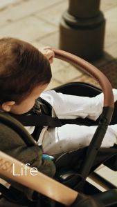 Chicco MYSA Modular Baby Stroller in Black Satin Reversible Stoller from Birth upto 4 years Perfect Gift for Newborn