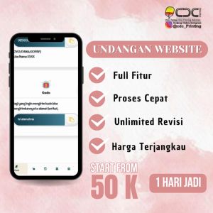 UNDANGAN PERNIKAHAN DIGITAL WEBSITE CANTIK ELEGAN DAN UNIK