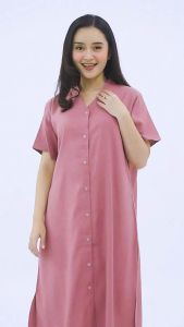 [BEST SELLER] Nyonya Piyama Poly Bamboo Oversized Cozy Dress / Daster Polos