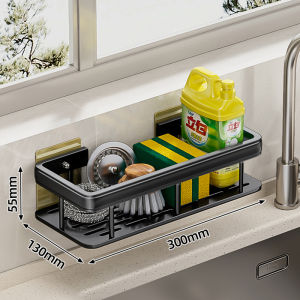 Giá Để Đồ Nhà Bếp Dán Tường Không Cần Khoan Tháo Lắp Dễ Dàng Giá Để Đồ Vệ Sinh Bồn Rửa Để Dụng Cụ Miếng Bọt Biển & Giẻ Lau