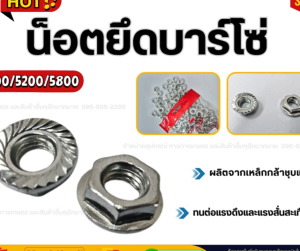 แพ็ค 5 ชิ้น น็อตยึดบาร์ สกรูบาร์ เครื่องเลื่อยยนต์ 5200 5800 3800 ใส่ได้ทุกรุ่นทุกยี่ห้อ