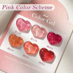 XEIJAYI Little White Bottle Airy and Transparent 6pcs/set--Art Design Nail Salon DIY Salon Gel Soaking UV LED Nail Gel