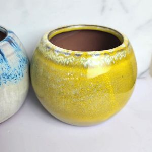 The Leaferie Bonsai Pot / Tray (Series 45) . Plant pot . Zisha . Flowerpot . Purple Sand Planter