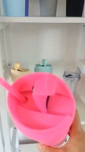 STARLII Tumbler Plastik BPA Free Tutup Flip Anti Tumpah Free Sedotan