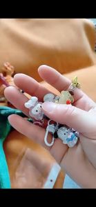 Cute Pendant Keychain Accessory With Cartoon Theme And Colorful Resin Design Perfect For Men And WomenS Birthdays And Christmas Gifts Holiday Accessories Fun Design Durable Keychain Backpack Ornament
