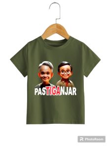 kaos anak anak umur 2 tahun sampai 10 tahun motif ganjar mahfud