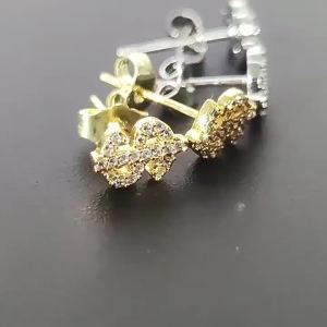 Cool dollar symbol earrings male hip hop street earrings