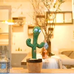 Dancing cactus toy plush toys Battery charging Talking Plush music toys lights 120 English songs
