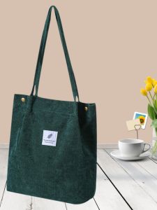 Túi Tote Canvas Corduroy Túi Đeo Vai Đơn Túi Xách Túi Xách Túi Tote Đa Năng Túi Tote Học Đường Túi Tote Canvas Túi Tote Corduroy