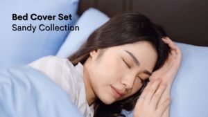 Bedcover Set Polos Sandy Collection King Ukuran 180x200