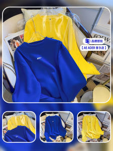 Loose Womens Hoodie Long Sleeve round Neck Spring Autumn Winter Fashion Brand Couples Sweatshirt Korean Style Cotton Material