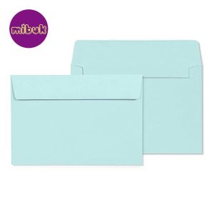 Bao thư màu 11x17 cm 12x18 cm xấp 25 cái màu hồng/vàng/xanh dương/xanh lá