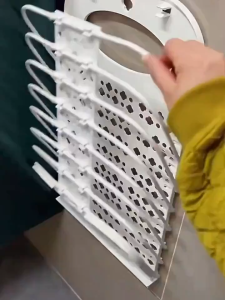 Wall‑Hanging Foldable Laundry Hamper Punch‑Free Dirty Clothes Storage Basket Large Capacity Bathroom Organizer
