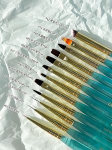 Dingxi Handmade Original Manicure Brush Suit Full Set Painted Line Drawing Pen Large Square round Phototherapy for Nail Beauty Shop