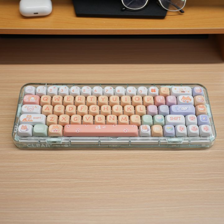 EWEADN | Nút Bấm Bàn Phím Cơ Thiết Kế Hình Chó Vui Vẻ PBT Chất Liệu ...