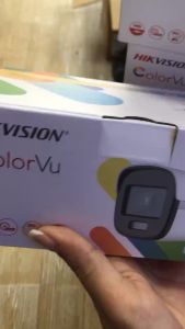 Camera HDTVI ColorVu 2.0MP thân trụ HIKVISION DS-2CE10DF0T-F có màu ban đêm chuẩn chính hãng