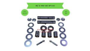 Bộ ắc phi dê (trục đứng) thân F30 dài 165mm lưng bạc F34. (bộ SP gồm 2 trục căn bạc ốc chốt bi). Hàng Samtin