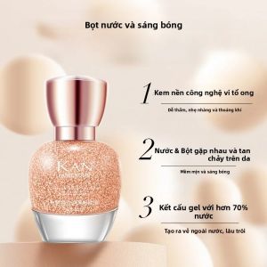 Kem Nền KAN Bubble Foundation Luminous Hold 12h Giữ Lớp Trang Điểm Lâu Trôi Dưỡng Ẩm Làm Mờ Lỗ Chân Lông Che Khuyết Điểm