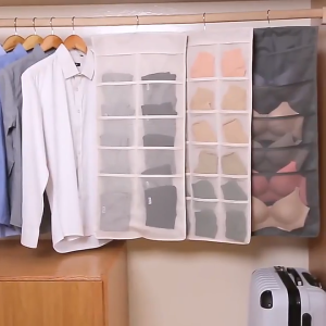 Hanger Gantungan Bra CD 2 sisi Hanging Underwear Pouch Tempat Storage Pakaian Bra dan Panties