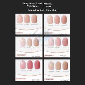 Sơn gel Xeijayi chính hãng màu nude trong suốt màu đỏ 15ml