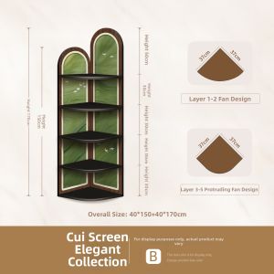 JIJIANJI | Vintage Living Room Corner Storage Cabinet