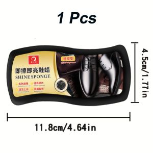 Quick Shine Sponge Shoe Cleaner - Portable Colorless Leather Care Sponge Shoe Polish Brush - Suitable for Leather ClothingShoes