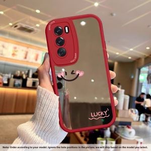 NAZHIMING | Glossy Smile Mirror Phone Case Makeup Mirror Shockproof High-end Aesthetic Minimalist Style