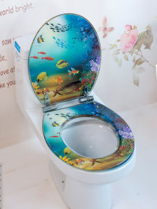 Thickened Resin Toilet Seat Cover Board Home Use Old Style Universal Toilet Lid UVO Type Slow Close Quick Release Silent