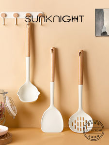 SunKnight Silicone Spatula Set Non-Stick Kitchen Utensils including Pot Spoon And Soup Spoon Durable Heat Resistant Tools