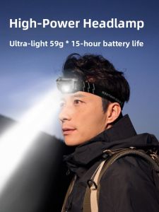 Expedition 2025 New Headlamp Ultra-Bright Charging Super-Luminous Fishing Special Head-Worn Ultra-Long Battery Life Night Fishing Mountain Climbing