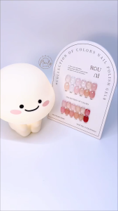 Lẻ sơn gel ROUni thạch trong hồng bảng 12 màu