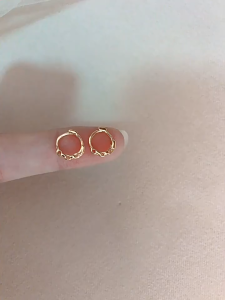 Saudi Gold 18k Pawnable Legit Pure Gold Earings for Women Earrings Hypoallergenic Non Tarnish Circle Earrings Womens Simple
