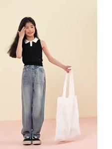 LOVESASAKIDS | Tencel Blend Soft Narrow-Shoulder Girls Tank Top