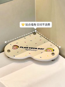 ที่รองสเปรย์สีน้ำตาล ที่รองแก้วแบบหัวเข็มขัดสำหรับการรักษาความเป็นกลางของน้ำ ชั้นวางของในห้องน้ำแบบมุม ที่รองแปรงสีฟันและแก้วสำหรับการล้างปาก