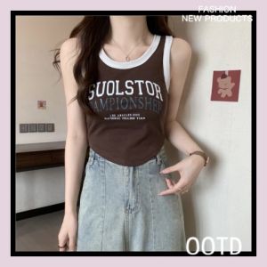 KDAShop สินค้าแนะนำ เสื้อแฟชั่นผญ2023 ครอปแฟชั่นงานดี🎽 ดีเทลตัวอักษรภาษาอังกฤษสุดชิค เสริมฟองน้ำให้ด้วยน้า คือมันเริ่ดอะแก ราคาถูกรีบมาจับจองกันน้า🤩