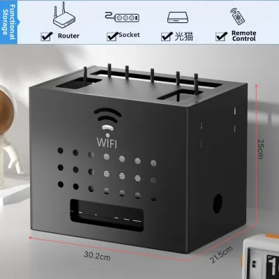 YIXUAN | Wall Mounted Wifi Router Set-top Box Storage Shelf