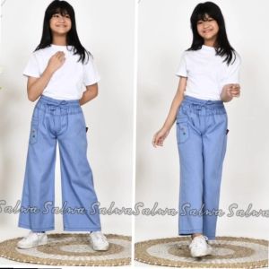 CELANA KULOT ANAK PEREMPUAN USIA 5 TAHUN SAMPAI 12 TAHUN SEMI JEANS ANAK