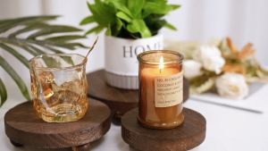 【𝗔𝗦𝗛】Wooden Plant Stand Ball Feet Home Deco Holder Flower Pot Base Succulent Indoor Outdoor Display