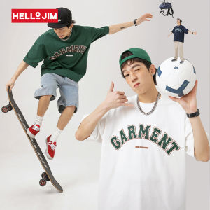 HELLO JIM T shirt Cotton 2023 New Oversize T shirt men Puff Print streetwear Vintage Tshirt K1758 Clearance